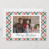 家族の写真モダンクリスマスホリデーカード シーズンカード (正面)