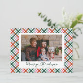 家族の写真モダンクリスマスホリデーカード シーズンカード (スタンド正面)