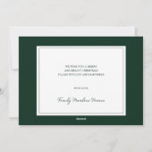 家族の写真モダンクリスマスホリデーカード シーズンカード (裏面)