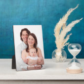 家族の写真モダン名テンプレートスクリプト文字 フォトプラーク (側面)