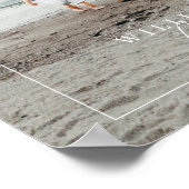 家族の写真モダン社説の旅行記念ポスト ポスター (角)