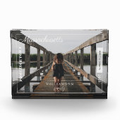 家族の写真モダン社説の旅行記念 フォトブロック (正面)