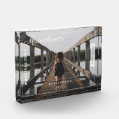 家族の写真モダン社説の旅行記念 フォトブロック (左)