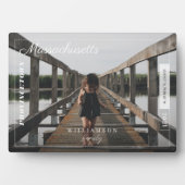 家族の写真モダン社説の旅行記念 フォトプラーク (正面)