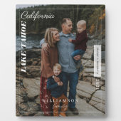 家族の写真モダン社説の旅行記念 フォトプラーク (正面)