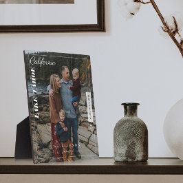 家族の写真モダン社説の旅行記念 フォトプラーク