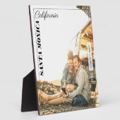 家族の写真モダン社説の旅行記念 フォトプラーク (側面)