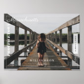 家族の写真モダン社説の旅行記念 ポスター (正面)