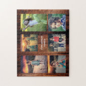 家族の写真ユニークコラージュを作成 ジグソーパズル (縦)