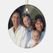 家族の写真ヴィンテージ鳥とダマスクの鳥のケージ セラミックオーナメント (左)