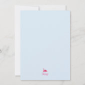 家族の写真付きクリスマスカード 招待状 (裏面)