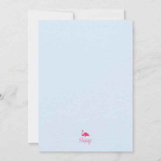 家族の写真付きクリスマスカード 招待状 (裏面)