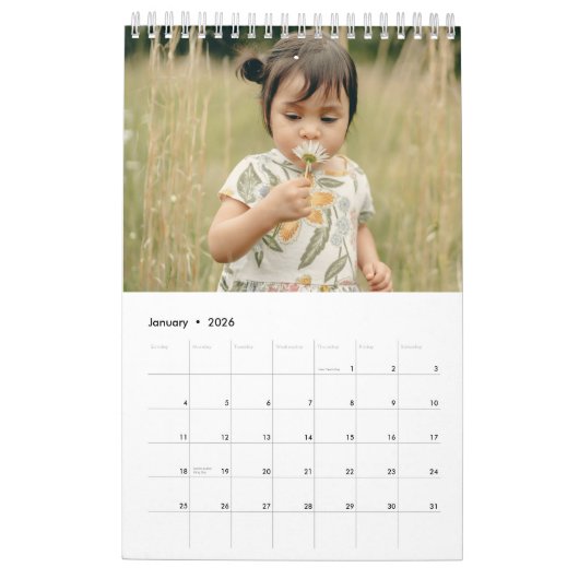 家族の写真写真2026カレンダー12月 カレンダー (1月 2026)