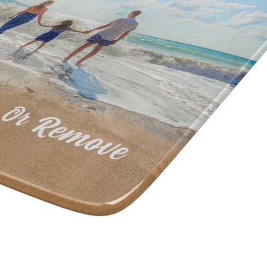 家族の写真切り取りボードとカスタム文字 カッティングボード (角)