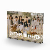 家族の写真名最高の家族のコラージュ フォトブロック (右)