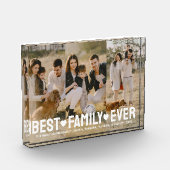 家族の写真名最高の家族のコラージュ フォトブロック (左)