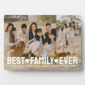 家族の写真名最高の家族のコラージュ フォトプラーク (正面)