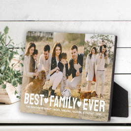 家族の写真名最高の家族のコラージュ フォトプラーク