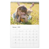 家族の写真年を作成する カレンダー (2月 2027)