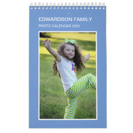 家族の写真年ユニークのカレンダーを作成 カレンダー