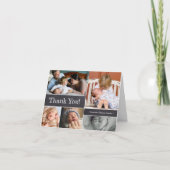 家族の写真新生児誕生発表 案内状 (正面)