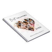 家族の写真最高のおばあちゃんエバーハートの形状8写真 ノートブック (右側)