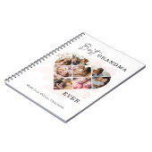 家族の写真最高のおばあちゃんエバーハートの形状8写真 ノートブック (左側)