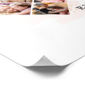 家族の写真最高のおばあちゃんエバーハートの形状8写真 ポスター (角)