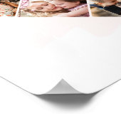 家族の写真最高のおばあちゃんエバーハートの形状8写真 ポスター (角)