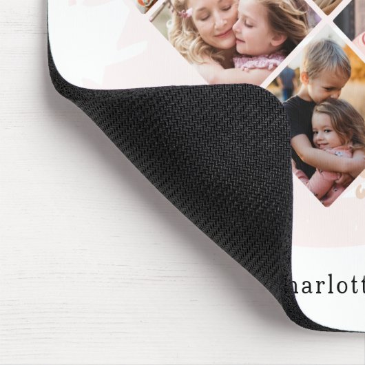 家族の写真最高のおばあちゃんエバーハートの形状8写真 マウスパッド (コーナー)