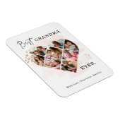 家族の写真最高のおばあちゃんエバーハートの形状8写真 マグネット (右側)