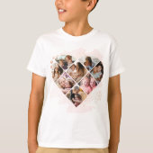 家族の写真最高のおばあちゃんエバーハートの形状8写真 Tシャツ (正面)