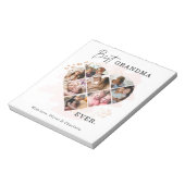 家族の写真最高のおばあちゃんエバーハートシェイプ8写真 ノートパッド (回転)