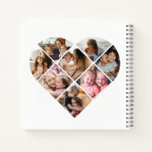 家族の写真最高のおばあちゃんエバーハートシェイプ8写真 ノートブック (裏面)