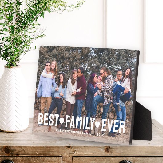 家族の写真最高の名家族 フォトプラーク