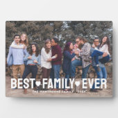 家族の写真最高の名家族 フォトプラーク (正面)