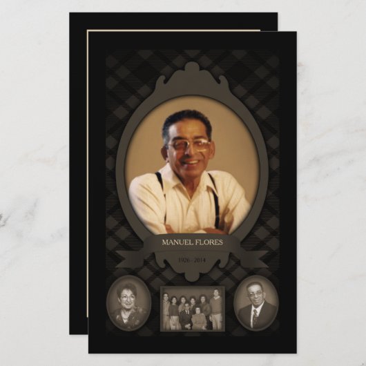 家族の写真記念発表 (正面/裏面)