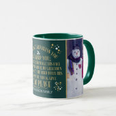 家族の写真賛美クリスマスの番号6:24-26 マグカップ (正面右)