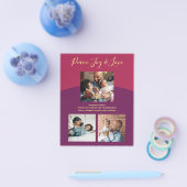 家族の写真集のホリデモダンーカード チラシ (シングル)