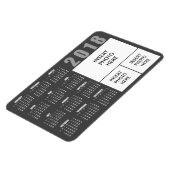 家族の写真2018カレンダーマグネット – 3写真 マグネット (左側)