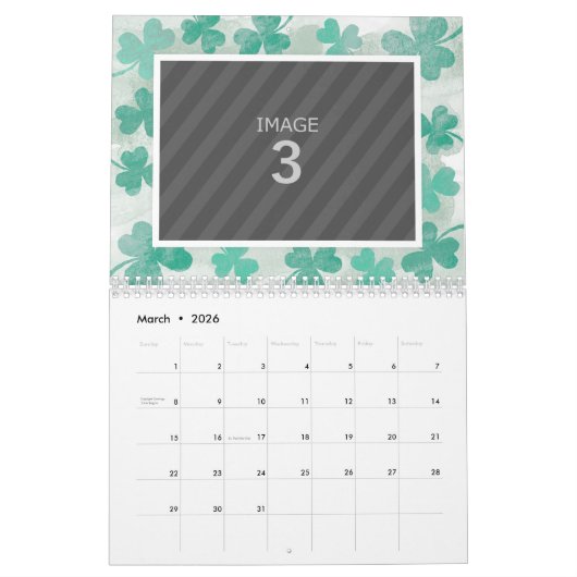 家族の写真2024年カレンダーの背景（季節） カレンダー (3月 2026)