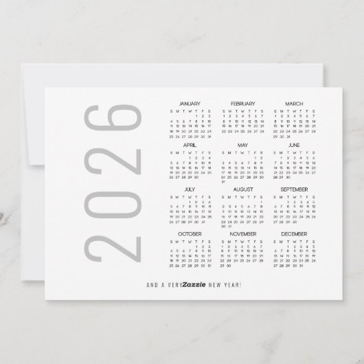 家族の写真2025カレンダーのスクリプトメリークリスマス シーズンカード (裏面)