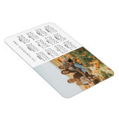 家族の写真2026カレンダー12月モノグラム マグネット (右側)