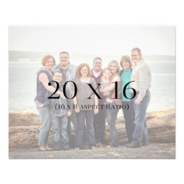 家族の写真20x16テンプレート フォトプリント           