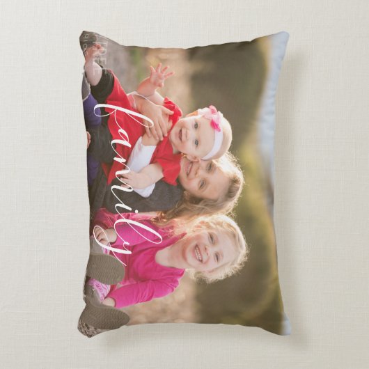 家族の写真 アクセントクッション (正面(垂直))