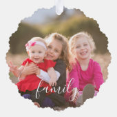 家族の写真 オーナメントカード (裏面)