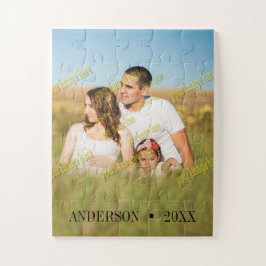 家族の写真🧩✨カスタム予算 – フレンドリーおもしろい ジグソーパズル