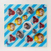 家族の写真🧩✨カスタム予算 – フレンドリーおもしろい ジグソーパズル (横)