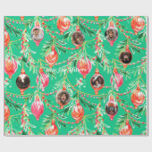 家族の写真 | キッチーのクリスマスオーナメント ラッピングペーパー (フラット)