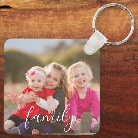 家族の写真 キーホルダー (裏面)